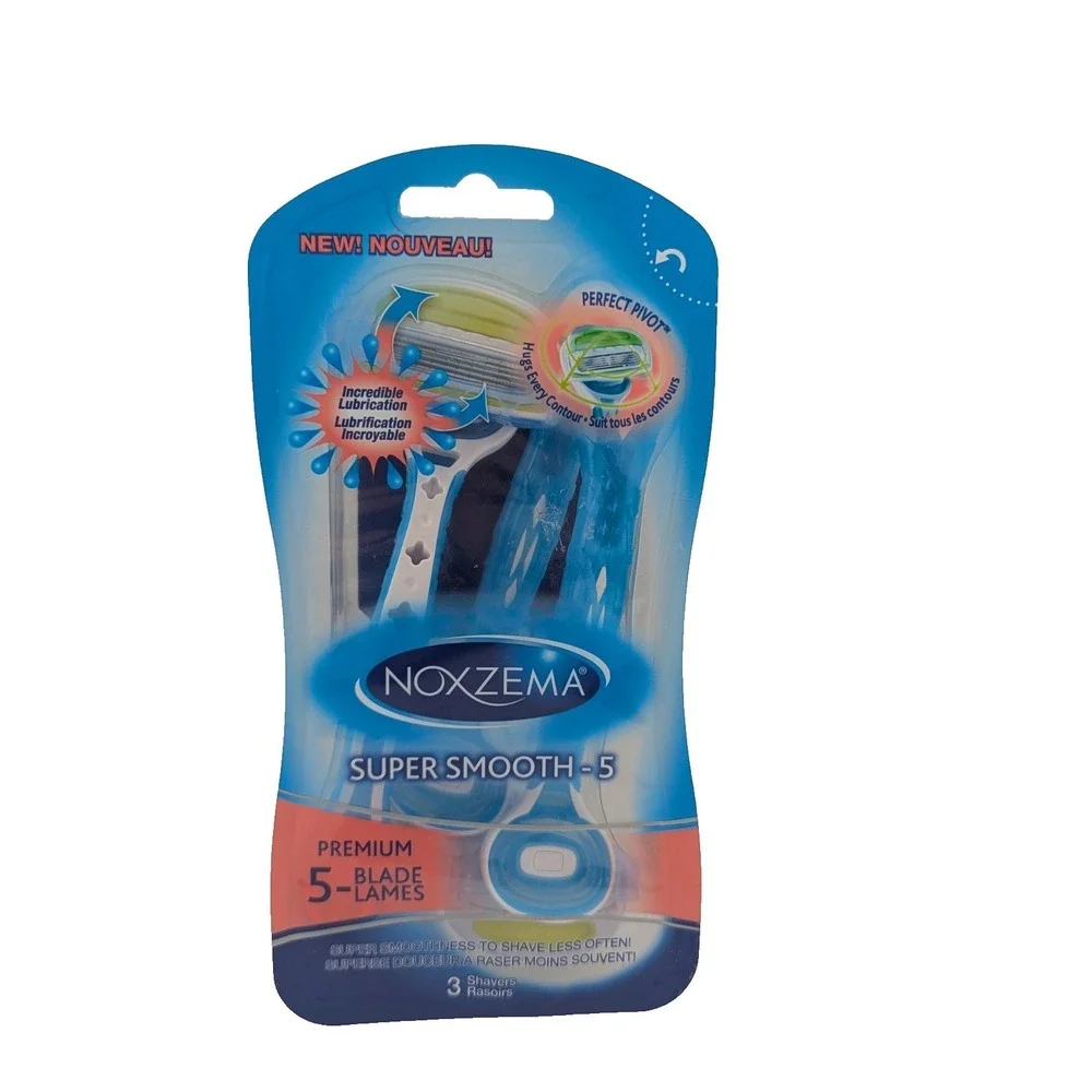 Noxzema Super Smooth 5-blade, 3-Pack, New